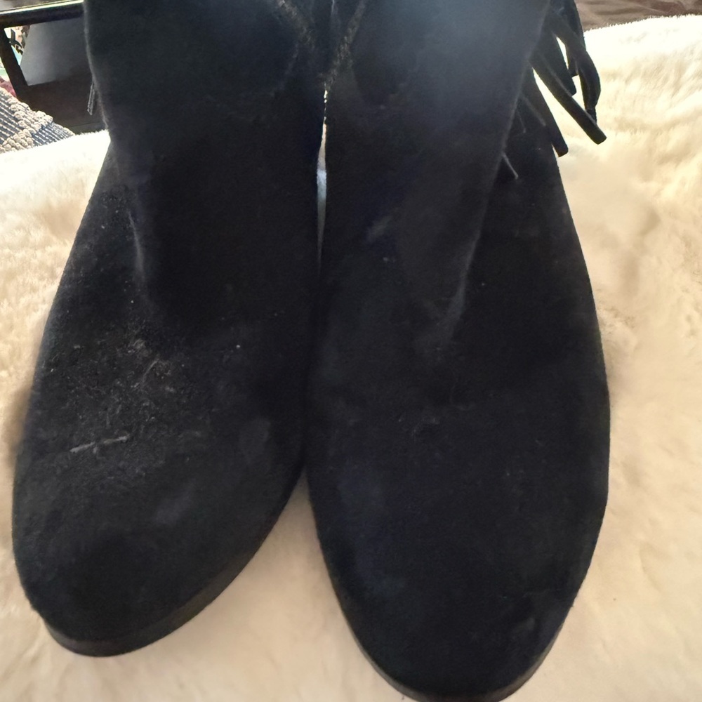 Sam Edelman Black Suede Ankle Booties